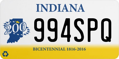 IN license plate 994SPQ