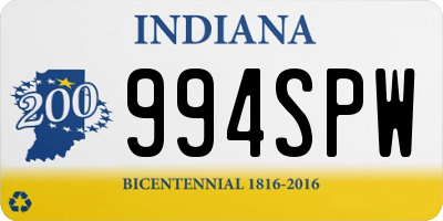 IN license plate 994SPW