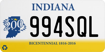 IN license plate 994SQL