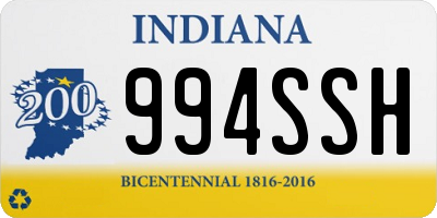 IN license plate 994SSH