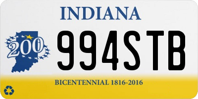 IN license plate 994STB