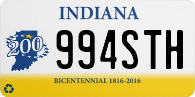 IN license plate 994STH