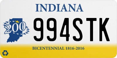 IN license plate 994STK