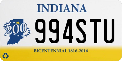 IN license plate 994STU