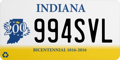 IN license plate 994SVL