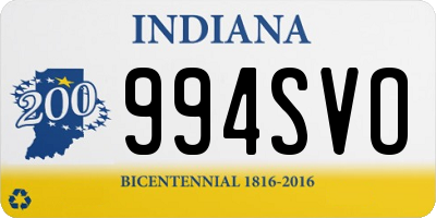 IN license plate 994SVO