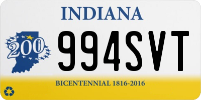 IN license plate 994SVT