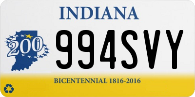 IN license plate 994SVY