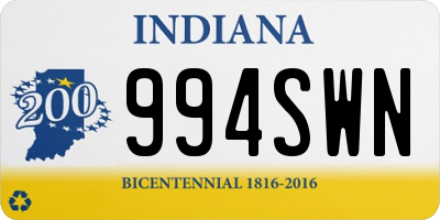 IN license plate 994SWN