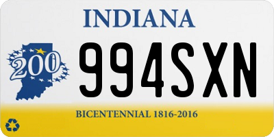 IN license plate 994SXN