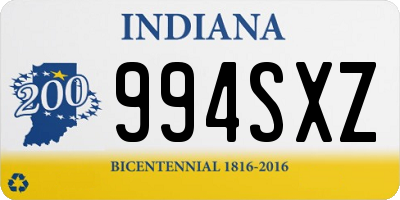 IN license plate 994SXZ