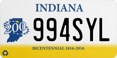 IN license plate 994SYL