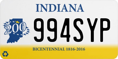 IN license plate 994SYP