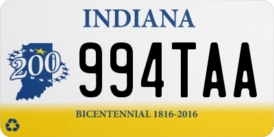 IN license plate 994TAA