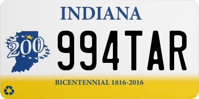 IN license plate 994TAR