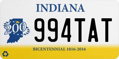 IN license plate 994TAT