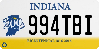 IN license plate 994TBI