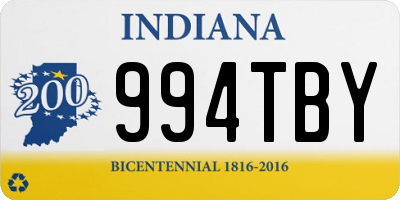 IN license plate 994TBY