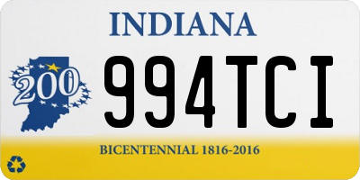 IN license plate 994TCI