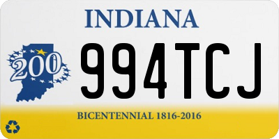 IN license plate 994TCJ