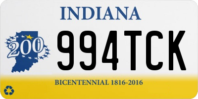 IN license plate 994TCK