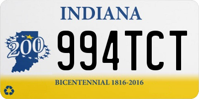 IN license plate 994TCT