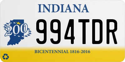 IN license plate 994TDR