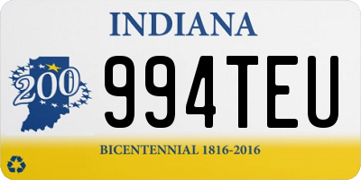 IN license plate 994TEU