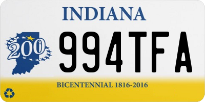 IN license plate 994TFA