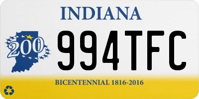 IN license plate 994TFC