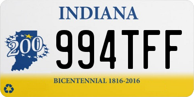 IN license plate 994TFF