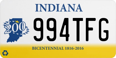 IN license plate 994TFG