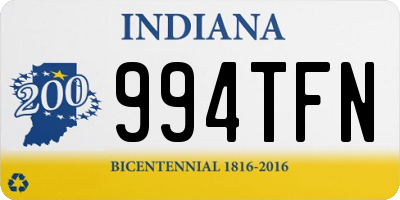 IN license plate 994TFN