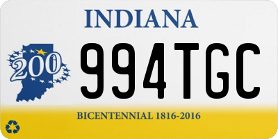 IN license plate 994TGC