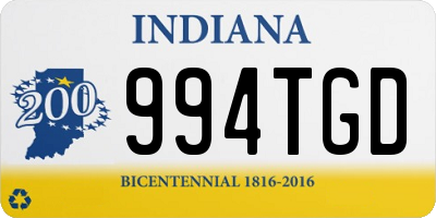 IN license plate 994TGD