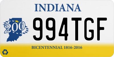 IN license plate 994TGF