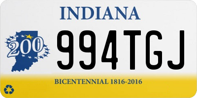 IN license plate 994TGJ