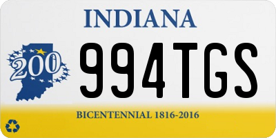 IN license plate 994TGS