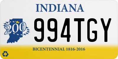 IN license plate 994TGY