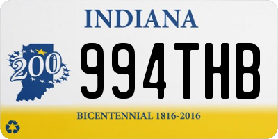 IN license plate 994THB