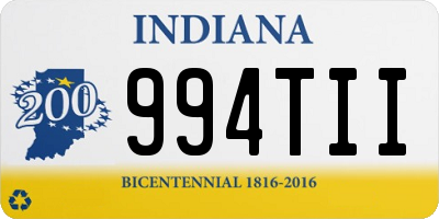 IN license plate 994TII