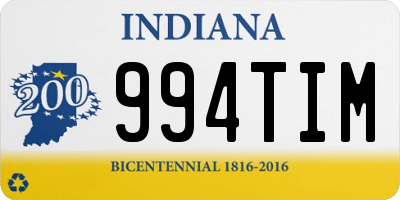 IN license plate 994TIM