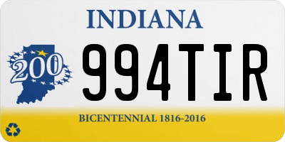 IN license plate 994TIR