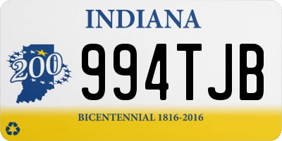 IN license plate 994TJB