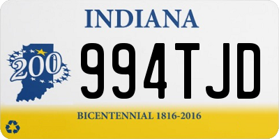 IN license plate 994TJD