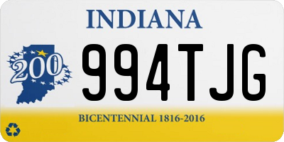 IN license plate 994TJG