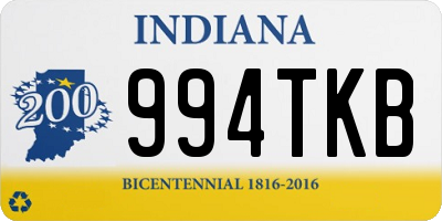 IN license plate 994TKB