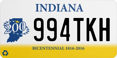 IN license plate 994TKH