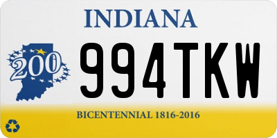 IN license plate 994TKW