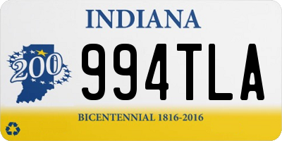 IN license plate 994TLA